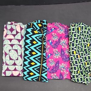 LuLaRoe TC Leggings Bundle - Pink, Turquoise, Purple, Green